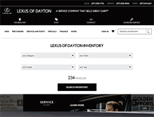 Tablet Screenshot of lexusofdayton.com